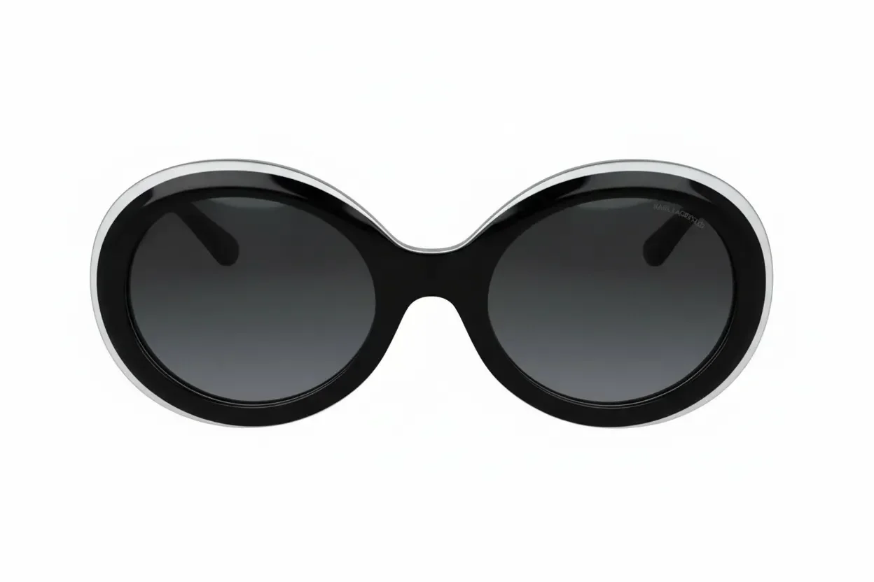 Karl Lagerfeld KL6058S-092 Black White Trilayer Kadın Güneş Gözlüğü