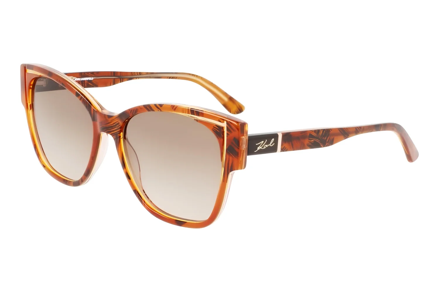 Karl Lagerfeld KL6069S-812 Texture Peach Kadın Güneş Gözlüğü - 1
