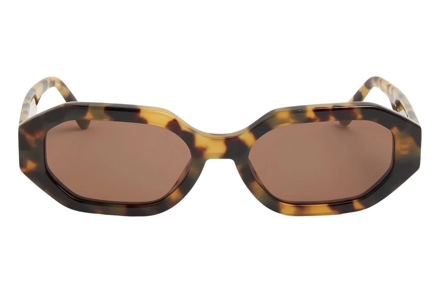 Linda Farrow The Attico İrene T-Shell/Yellow Gold - Brown Kadın Güneş Gözlüğü