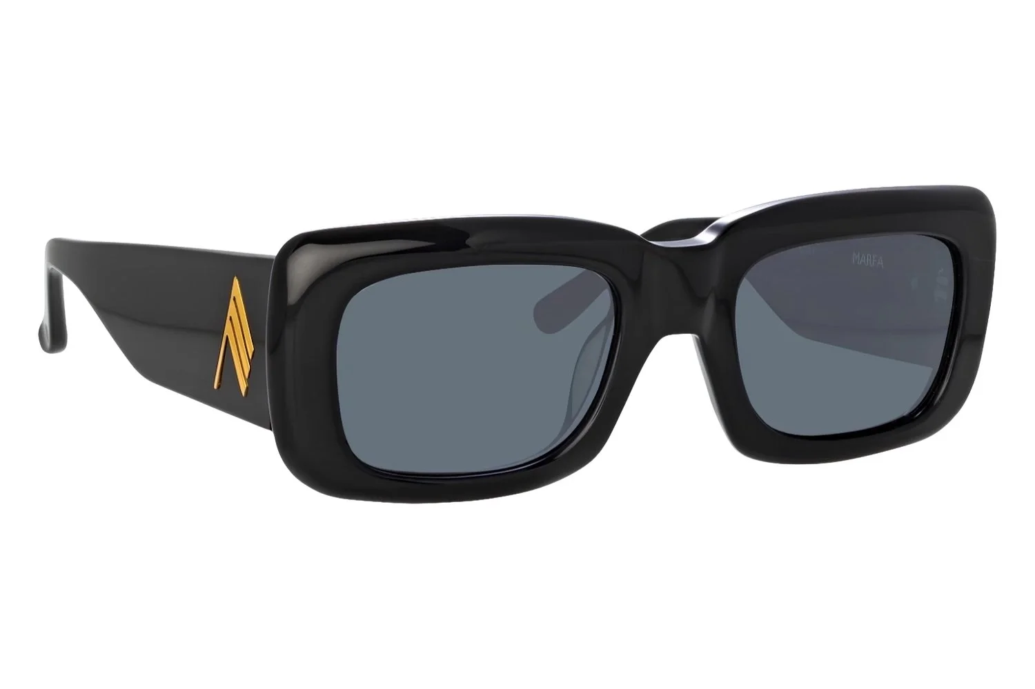 Linda Farrow The Attico Marfa Black/Yellow Gold - Grey Kadın Güneş Gözlüğü - 1