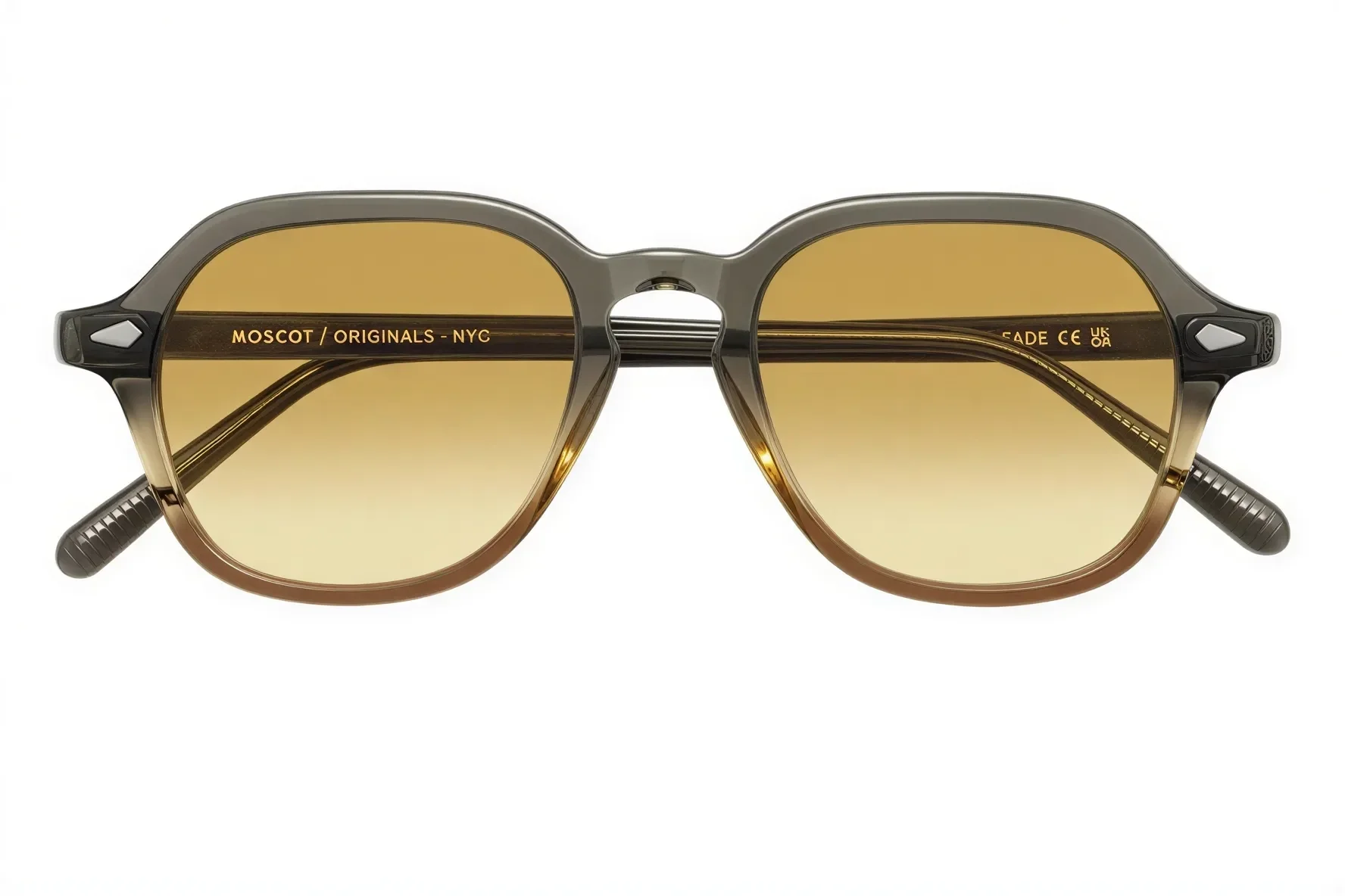 Moscot Yenem Sun Grey Brown Fade 50 Chest Fade